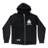 Felpa con cappuccio e zip Chrome Hearts con triplo logo a croce Felpa con cappuccio e zip Chrome Hearts con triplo logo a croce