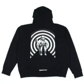 Felpa con cappuccio e zip Chrome Hearts Foti Harris Teeter Space Black Suit