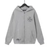 Felpa con cappuccio e zip Chrome Hearts Grey Cross Floral Felpa con cappuccio e zip Chrome Hearts Grey Cross Floral