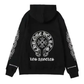 Felpa con cappuccio e zip Chrome Hearts Los Angeles nera Felpa con cappuccio e zip Chrome Hearts Los Angeles nera
