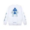 Felpa girocollo con logo blu Chrome Hearts Felpa girocollo con logo blu Chrome Hearts