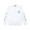 Felpa girocollo con logo blu Chrome Hearts Felpa girocollo con logo blu Chrome Hearts