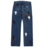 Jeans a gamba dritta Lemandik con Cross Patch Jeans a gamba dritta Lemandik con Cross Patch