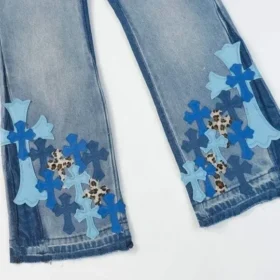 Jeans bootcut incrociati Chrome Hearts Jeans bootcut incrociati Chrome Hearts