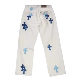 Jeans Chrome Hearts con Cross Patch