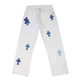 Jeans Chrome Hearts con Cross Patch
