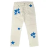 Jeans Chrome Hearts con toppa a stella Jeans Chrome Hearts con toppa a stella