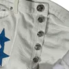 Jeans Chrome Hearts con toppa a stella Jeans Chrome Hearts con toppa a stella