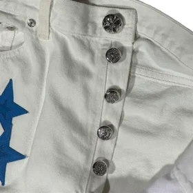 Jeans Chrome Hearts con toppa a stella