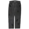 Jeans Chrome Hearts in denim lavato nero