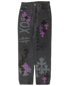 Jeans Chrome Hearts Levi’s con Cross Patch