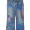 Jeans Chrome Hearts Levi’s con Cross Patch a forma di croce Jeans Chrome Hearts Levi’s con Cross Patch a forma di croce