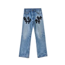 Jeans Chrome Hearts Levi’s con Cross Patch – Blu