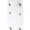 Jeans Chrome Hearts Levi’s con Cross Patch leopardato Jeans Chrome Hearts Levi’s con Cross Patch leopardato