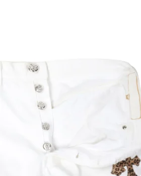 Jeans Chrome Hearts Levi’s con Cross Patch leopardato