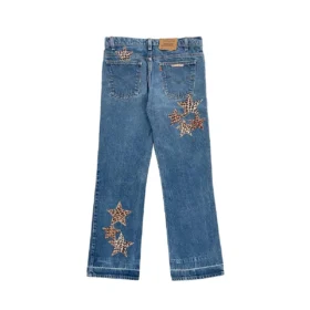 Jeans Chrome Hearts Levi’s con toppa a stella – Blu