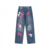 Jeans con Cross Patch Rough Cross di Chrome Hearts