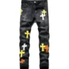 Jeans con logo a croce Chrome Hearts Jeans con logo a croce Chrome Hearts