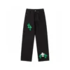 Jeans con toppe a croce verdi e bianche Chrome Hearts Jeans con toppe a croce verdi e bianche Chrome Hearts