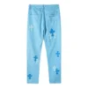 Jeans in denim Chrome Hearts azzurri