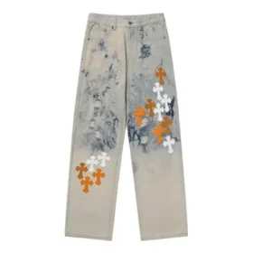 Jeans in denim tie-dye Chrome Hearts St Barth