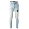 Jeans skinny con toppe Cross Patch Chrome Hearts