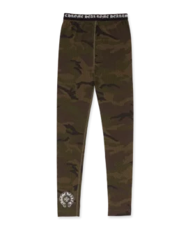 Leggings in cotone con stampa mimetica Chrome Hearts