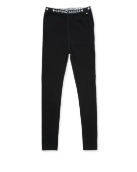 Leggings in cotone nero Chrome Hearts