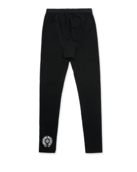 Leggings lunghi in cotone nero Chrome Hearts