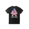 Maglietta a maniche corte con logo tripla croce e bandiera degli Stati Uniti di Chrome Hearts Maglietta a maniche corte con logo tripla croce e bandiera degli Stati Uniti di Chrome Hearts