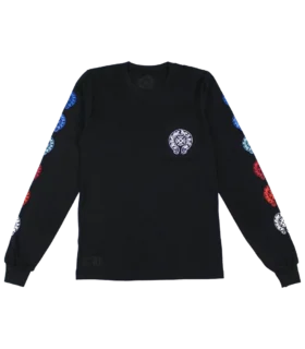 Maglietta a maniche lunghe Chrome Hearts con Horseshoe multicolore
