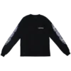 Maglietta a maniche lunghe Chrome Hearts con tabella ottica e Dagger rosa Maglietta a maniche lunghe Chrome Hearts con tabella ottica e Dagger rosa