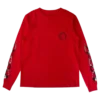 Maglietta a maniche lunghe Chrome Hearts rossa Maglietta a maniche lunghe Chrome Hearts rossa