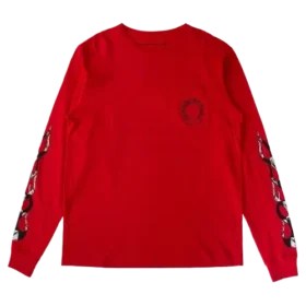 Maglietta a maniche lunghe Chrome Hearts rossa