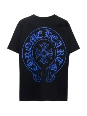 Maglietta Blue Horseshoe Chrome Hearts