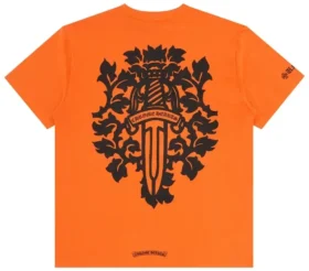 Maglietta Chrome Hearts arancione