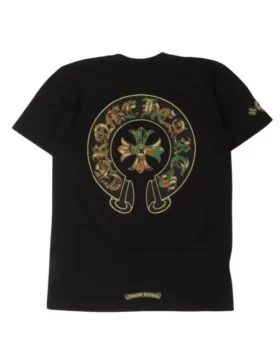Maglietta Chrome Hearts con taschino e Cemetery Cross mimetica