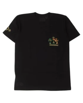 Maglietta Chrome Hearts con taschino e Cemetery Cross mimetica