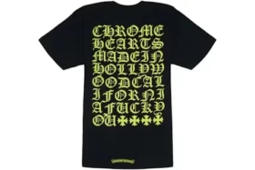 Maglietta Chrome Hearts Made in Hollywood nera