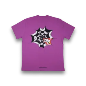 Maglietta Chrome Hearts viola Heart Maglietta Chrome Hearts viola Heart