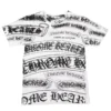 Maglietta stampata Chrome Hearts Comme Des Garcons, bianca e nera Maglietta stampata Chrome Hearts Comme Des Garcons, bianca e nera