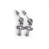 Orecchini a bottone CH Cross Baby Fat con pavé di diamanti