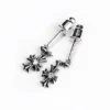 Orecchini pendenti Tiny E CH Plus con diamanti