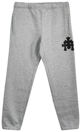 Pantaloni della tuta Chrome Hearts con tripla croce – Grigi Pantaloni della tuta Chrome Hearts con tripla croce – Grigi