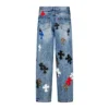 Pantaloni Firmranch in pelle con croce leopardata Pantaloni Firmranch in pelle con croce leopardata